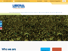 Tablet Screenshot of liberalpartyofindia.org